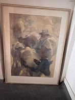 Abstracte aquarel ‘Koeien’, ca. 1962–1964, Enlèvement