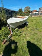 Boot met remork met werk zonder motor, Watersport en Boten, Zeilen en Zeiltoebehoren, Ophalen of Verzenden