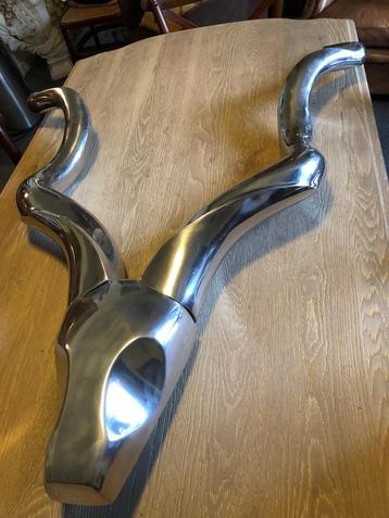 XXL DESIGN WANDDECORATIE ALUMINIUM GEWEI ANTILOOP EICHHOLTZ beschikbaar voor biedingen
