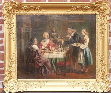 Schilderij getekend Charles-Auguste Herbé (1801-1884)  beschikbaar voor biedingen