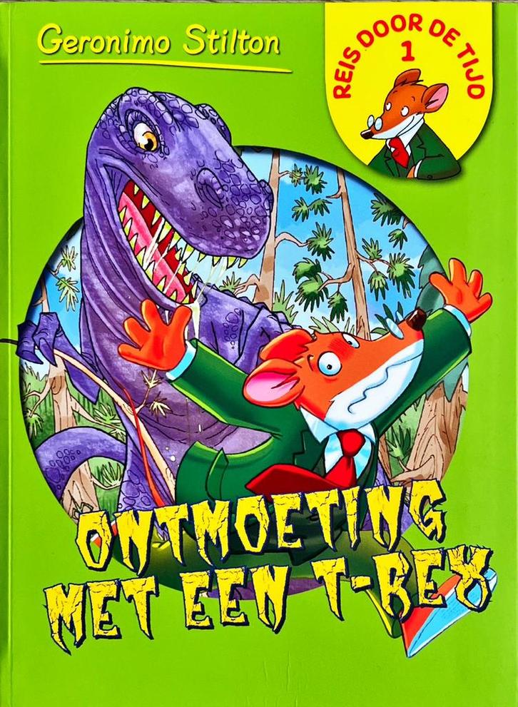 Geronimo Stilton - Ontmoeting met een T-rex (1 van serie 1), Boeken, Kinderboeken | Jeugd | onder 10 jaar, Ophalen of Verzenden