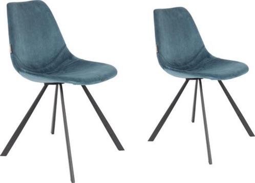 Dutchbone Franky Velvet, Huis en Inrichting, Stoelen, Nieuw, Vijf, Zes of meer stoelen, Metaal, Stof, Overige kleuren, Ophalen