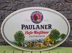 Emaillebord Paulaner, Verzamelen, Ophalen of Verzenden, Zo goed als nieuw