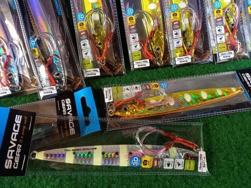 met 2x Assist Hooks: Savage Gear Slim Jig Minnow 100 grams, Watersport en Boten, Hengelsport | Roofvissen, Nieuw, Overige typen