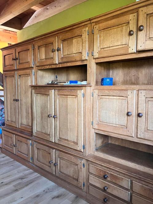 Grote eiken kast, Huis en Inrichting, Kasten | Wandmeubels, Zo goed als nieuw, 200 cm of meer, 300 cm of meer, 50 tot 75 cm, Met lade(s)