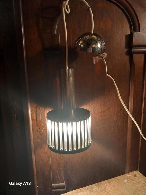 lampe suspendue vintage, Maison & Meubles, Lampes | Plafonniers, Comme neuf, Synthétique, Métal, Enlèvement ou Envoi