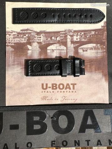 U-BOAT LEREN HORLOGEBAND 20/20 NIEUW beschikbaar voor biedingen