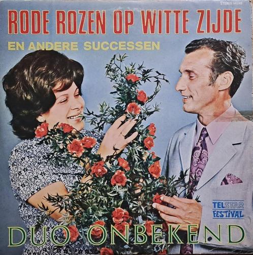 DUO ONBEKEND - Rode Rozen Op Witte Zijde ( LP 1971 Telstar ), Cd's en Dvd's, Vinyl | Nederlandstalig, Levenslied of Smartlap, Ophalen of Verzenden