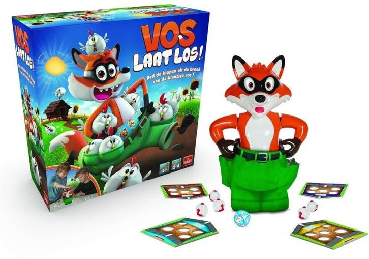 Gezelschapsspel Vos Laat Los!, Hobby en Vrije tijd, Gezelschapsspellen | Bordspellen, Gebruikt, Ophalen