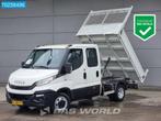 Iveco Daily 35C12 Euro6 Dubbel Cabine Kipper 3500kg trekhaak, Autos, Camionnettes & Utilitaires, Vitres électriques, 120 ch, 3500 kg
