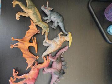 6 speelgoed dinosaurussen inclusief 1992 Parasaurolophus beschikbaar voor biedingen