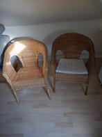 twee rieten stoelen, Ophalen, Gebruikt, Twee, Bruin