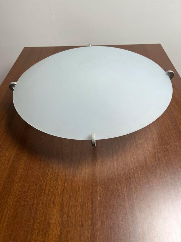 IKEA plafondlamp – Ø46 cm – matglas & metaal, Huis en Inrichting, Lampen | Plafondlampen, Zo goed als nieuw, Metaal, Ophalen