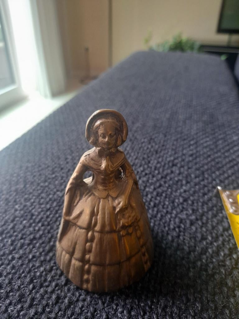 Ancienne horloge anglaise en bronze, Antiquités & Art, Enlèvement ou Envoi