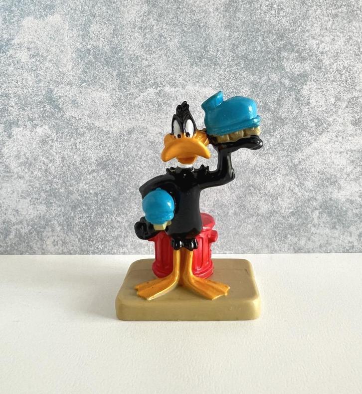 Figurine embout de crayon Daffy Duck - Warner Bros, Verzamelen, Beelden en Beeldjes, Gebruikt, Overige typen, Ophalen of Verzenden