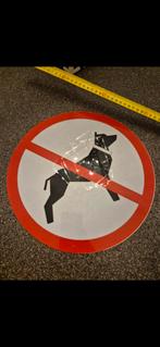 Plaque interdiction chien, Ophalen of Verzenden, Zo goed als nieuw