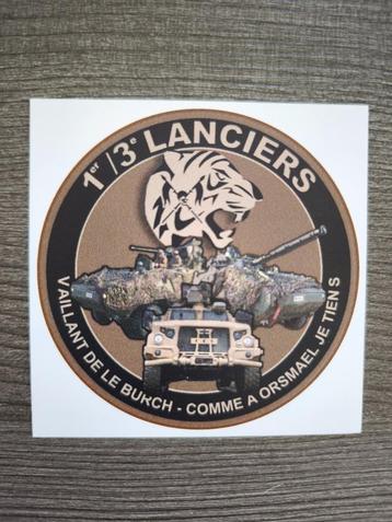 Sticker 1ste/3e LANCERS VAN HET BELGISCHE LEGER beschikbaar voor biedingen
