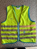 Geel fluohesje Wowow maat 128-134 met rits, Enlèvement, Utilisé, Garçon ou Fille