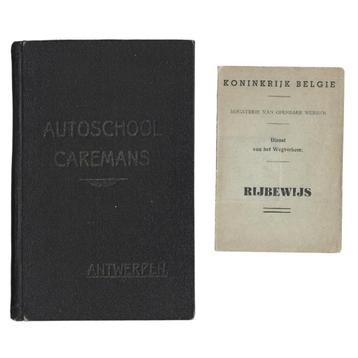 Getuigschrift van Rijvaardigheid - Rijbewijs - jaren '30-'40 beschikbaar voor biedingen