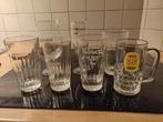 Set van 7 vintage glazen De Neve Schepdaal, Verzamelen, Glas en Drinkglazen, Ophalen, Gebruikt, Bierglas