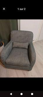 Fauteuil 1 place Poltronesofa vert chiné, Ophalen, Zo goed als nieuw, Stof, 50 tot 75 cm