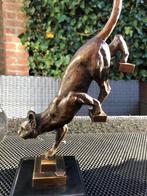 bronzen poezen beeld kat poes, Antiek en Kunst, Ophalen of Verzenden