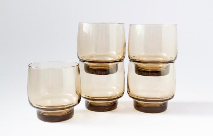 Luminarc France tumbler glazen, bekers, Antiek en Kunst, Antiek | Glaswerk en Kristal, Ophalen of Verzenden