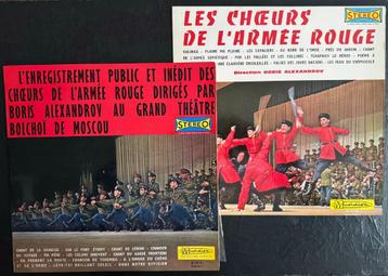 Koor van het Rode Leger - 2 LP's uit 1965 beschikbaar voor biedingen