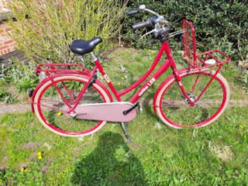 Rode damesfiets, Fietsen en Brommers, Gebruikt, Versnellingen, 56 cm of meer, Ophalen
