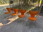 4x Fritz Hansen Vintage Series 7 Vintage ‘Vlinderstoel’ 0365, Huis en Inrichting, Ophalen, Gebruikt, Overige kleuren, Deens