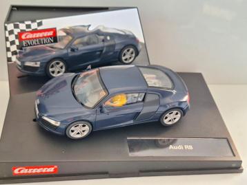 Carrera Evolution Audi R-8 Met Mooi Blauw Licht Ref Nr 27241 beschikbaar voor biedingen