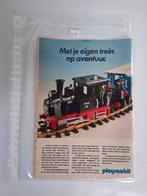 Vintage Playmobil reclame advertentie trein op spoor, Kinderen en Baby's, Speelgoed | Playmobil, Ophalen of Verzenden, Gebruikt
