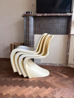 Set van 4 Panton chair replicas, Huis en Inrichting, Ophalen, Gebruikt, Design classic, Crème