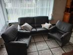 LEOLUX design bruin dik lederen zetel model: BORA BORA, Huis en Inrichting, Ophalen, Zo goed als nieuw, Leer