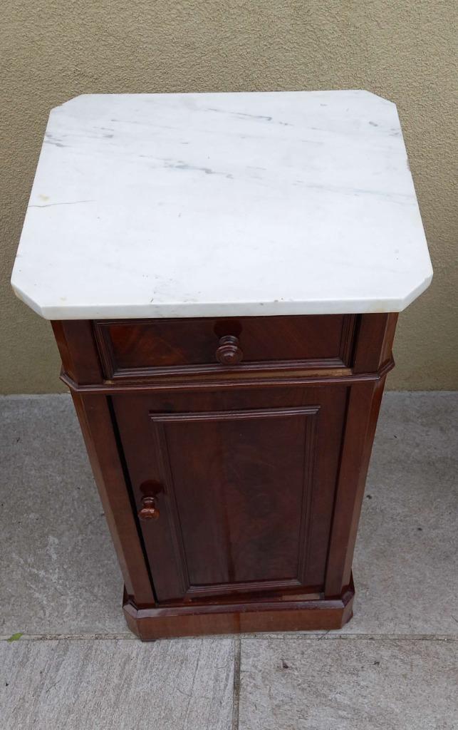 Commode en bois avec marbre blanc, 70 cm ou plus, Moins de 45 cm, Enlèvement, Utilisé