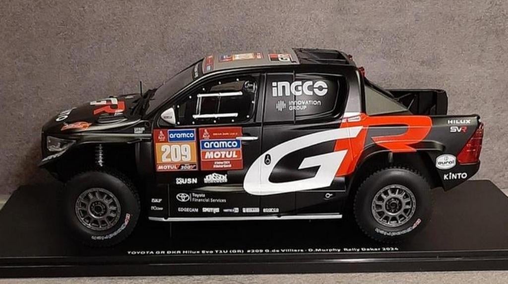 1:18/GR/Toyota Hilux Evo#209/7 the rally dakar 2024/NIEUW, Hobby en Vrije tijd, Modelauto's | 1:18, Nieuw, Auto, Overige merken