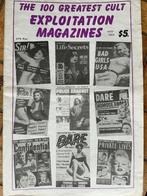 THE 100 GREATEST CULT EXPLOITATION MAGAZINES 1950-1965, Livres, Journaux & Revues, Enlèvement ou Envoi, Comme neuf, Musique, Cinéma ou TV
