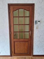 Binnendeur met glas, Ophalen, Gebruikt, 80 tot 100 cm, Binnendeur