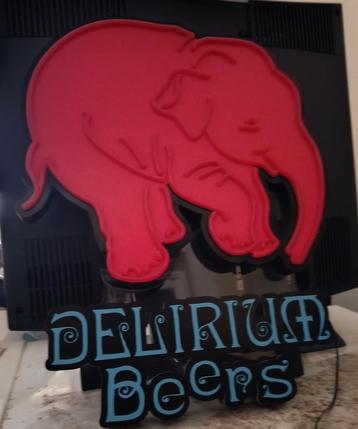  ✓DELIRIUM BEERS LIGHTBOX - VERLICHT BORD beschikbaar voor biedingen