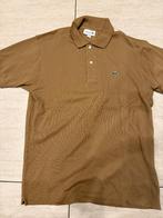 Lacoste polo classic fit bruin beige maat 4 medium NIEUW, Neuf, Enlèvement ou Envoi, Taille 48/50 (M), Lacoste