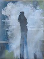 ANDRE DEROO / FIGUUR / OLIEVERF DOEK / 45x35cm / KADER, Ophalen of Verzenden