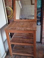 Teak  badkamermeubel  met spiegel, Huis en Inrichting, Ophalen