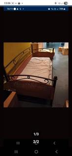 rustiek eenpersoonsbed met latoflex zonder matras