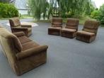 vintage modulaire fauteuils zetel sofa 70er 6-delig, Ophalen of Verzenden, Huis en Inrichting