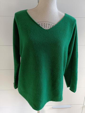 Pull vert tout doux 