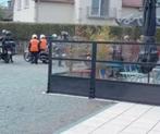 Stevige omheining glas en hout, Tuin en Terras, Tuinhekken en Hekwerk, Ophalen, Overige typen, Zo goed als nieuw, Overige materialen