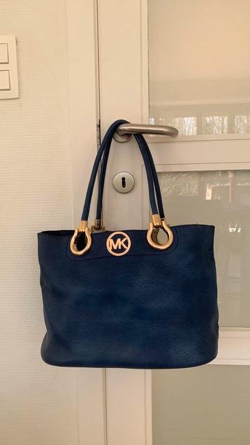 Michael kors blauw handtas, Ophalen, Zo goed als nieuw, Blauw