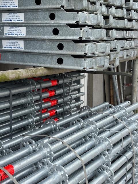 Multidirectionele Steiger 12m x 8m (werkhoogte) – 100 m², Doe-het-zelf en Bouw, Steigers, Nieuw, Ophalen