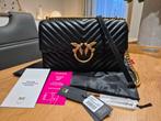 Nieuwe leren tas van Pinko Love One Chevrons, Handtassen en Accessoires, Nieuw, Zwart, Handtas