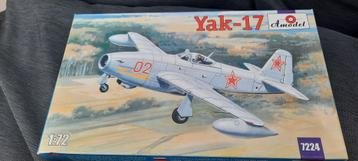 Maquette avion Yak 17 1/72 N7224 Amodel disponible aux enchères